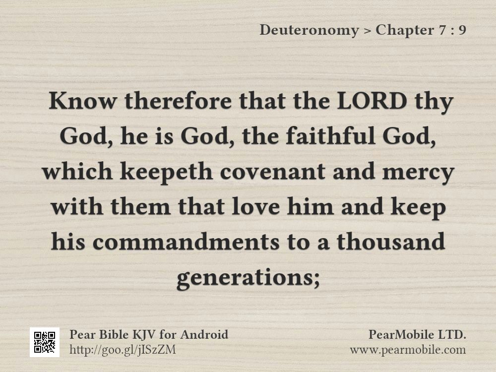 Deuteronomy, Chapter 7:9
